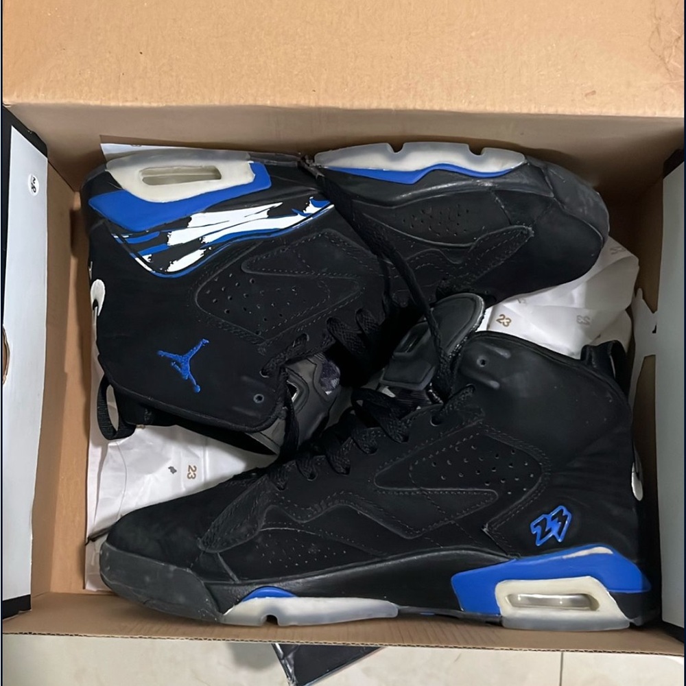 Jordan MVP Men's Black and Blue Sneakers